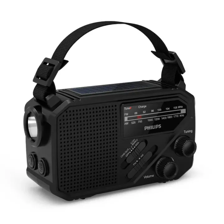 Philips TAR1609 Emergency Radio with Analog FM/AM Tuner and Flashlight - LT42262 (N0002)